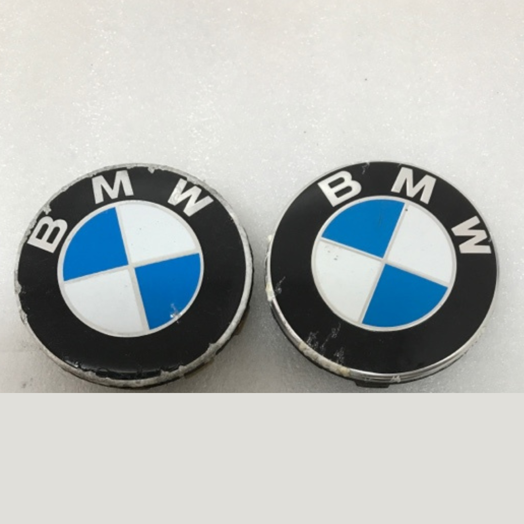 Set of 2 BMW Wheel Center Cap 68mm Genuine 36136783536 2baf8cf8