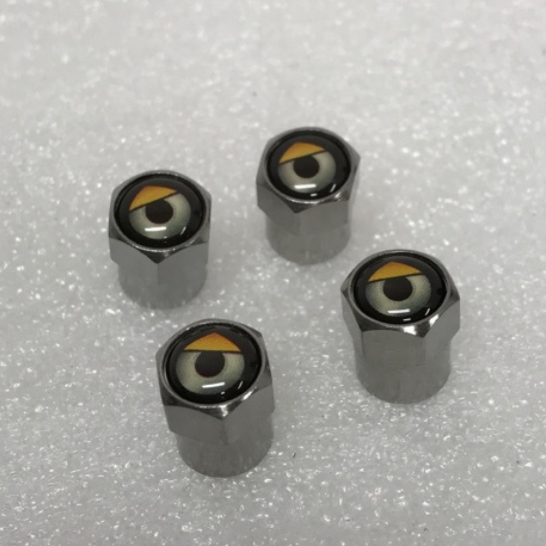 Set of 4 Support Image Wheel Air Stem Valve Caps for Car 23a1bfaf