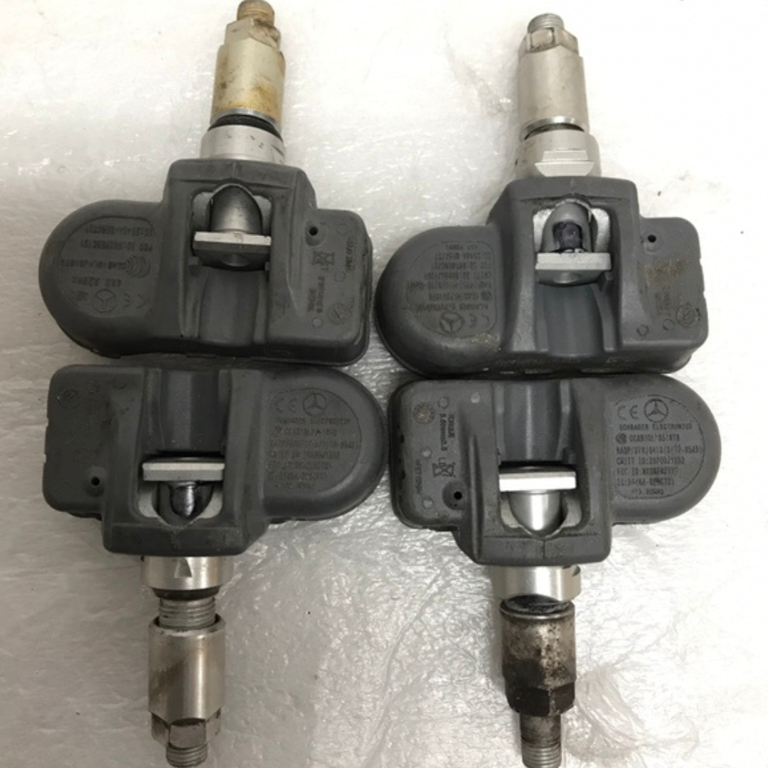 Set of 4 Mercedes Schrader TPMS Sensor A0009054100 433mhz 63ef5eb1
