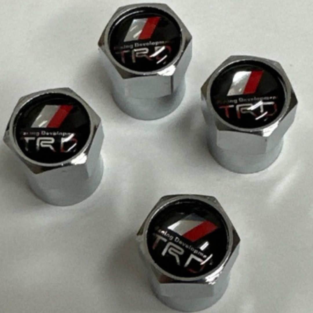 Set of 4 Universal Trd Silver Wheel Stem Air Valve Caps 45fe5db6