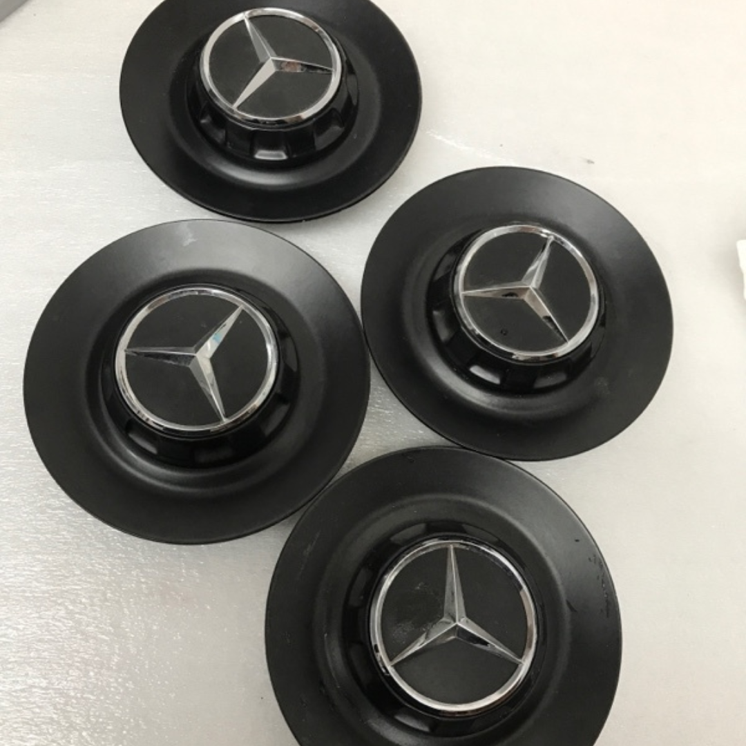Set of 4 Mercedes Benz Wheel Center Caps A0004001100 2911b003