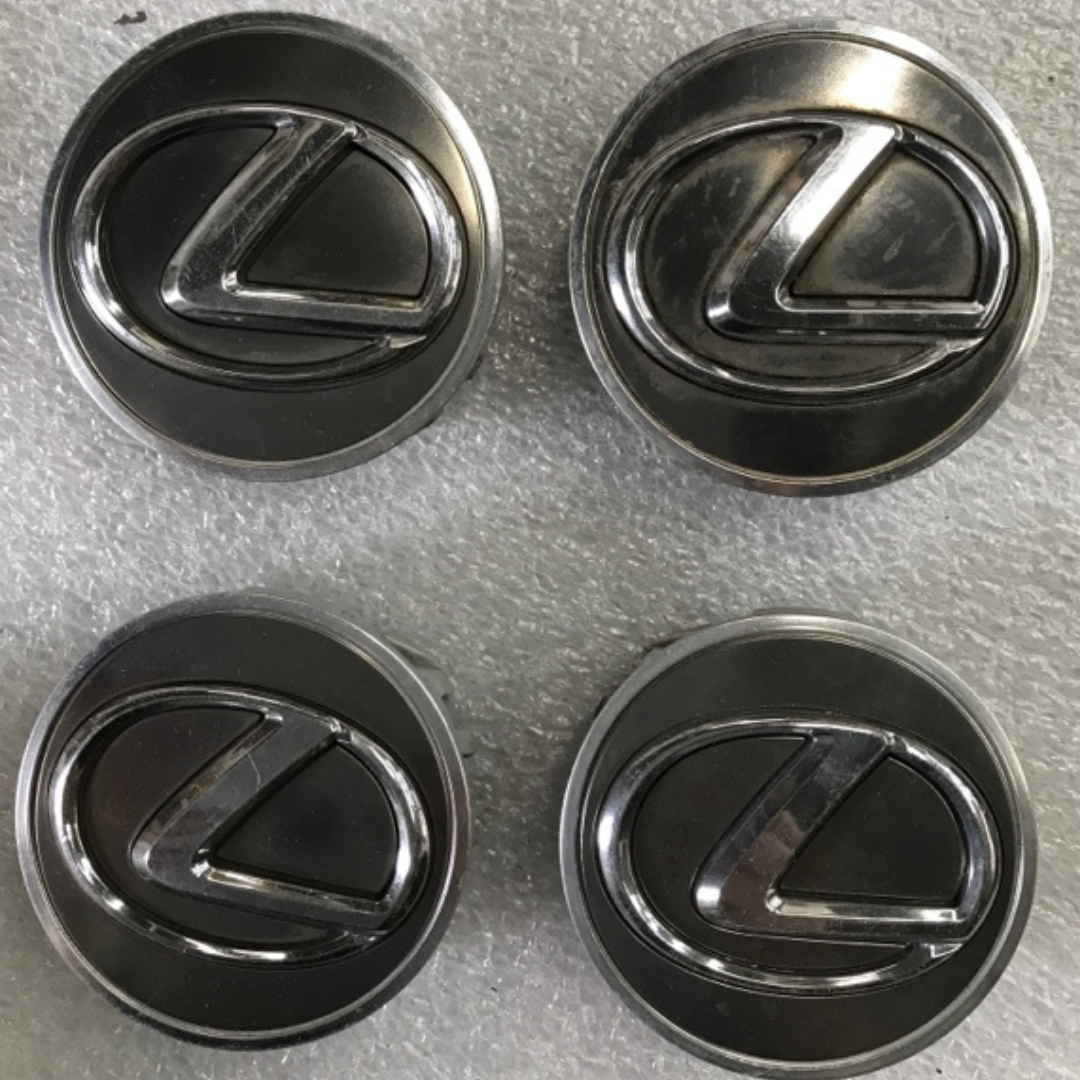 Set of 4 LEXUS CUSTOM WHEEL CENTER CAP SILVER FINISH CHROME 11590 Ce1612da