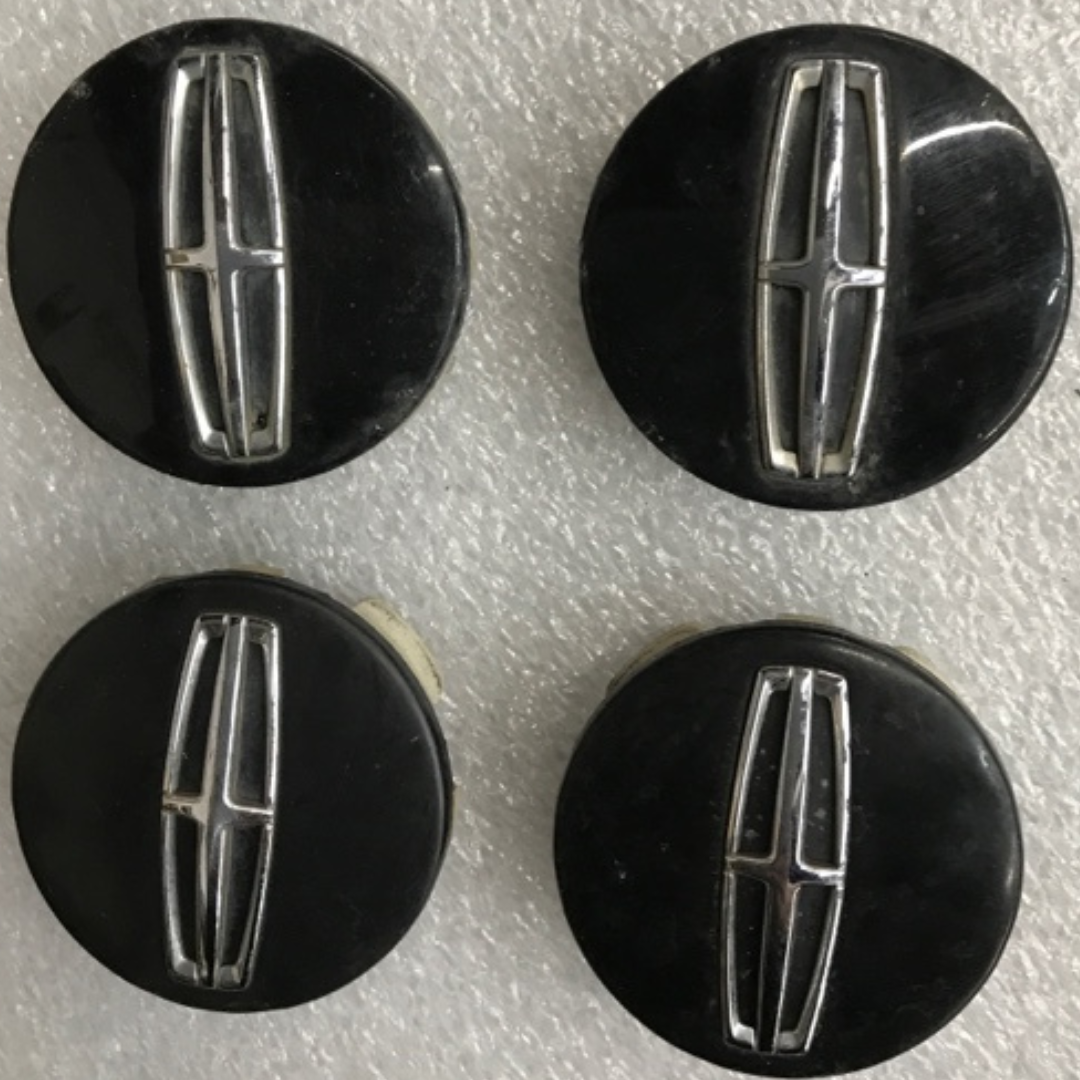 Set of 4 Lincoln Black Wheel Center Caps DPSC-1A096-AA 29a3a6cf