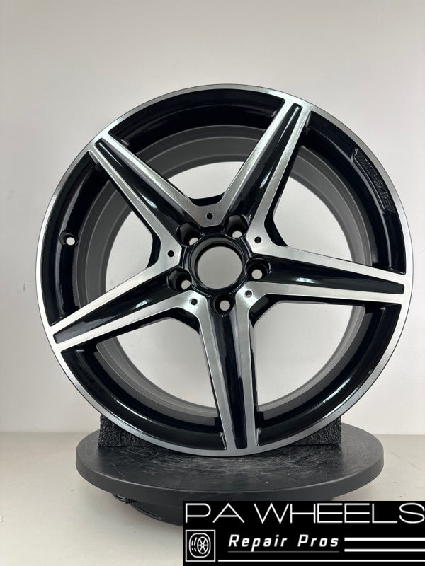 USED MERCEDES C-CLASS C43 C450 2016-2019 18"FACTORY OEM FRONT AMG WHEEL RIM