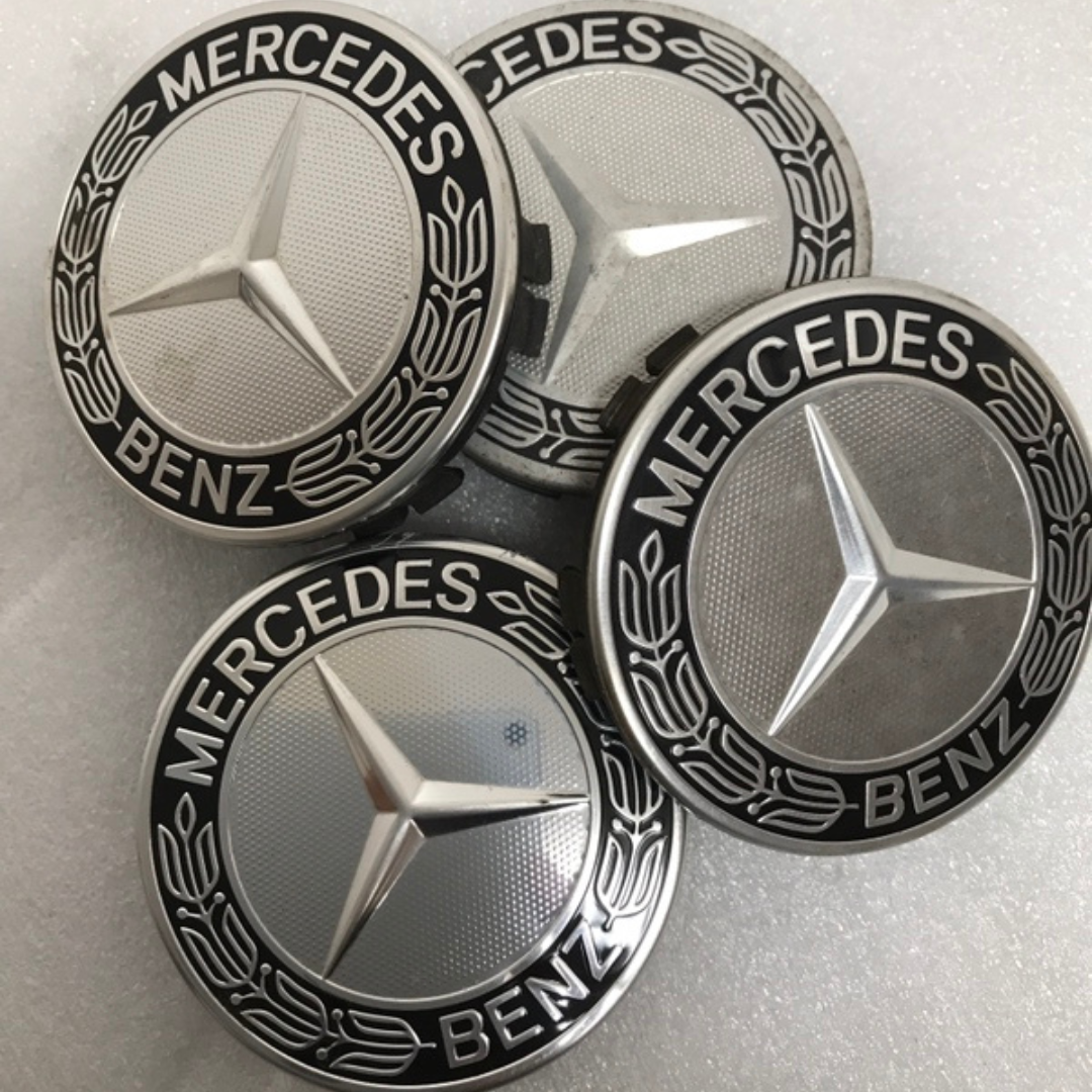 Set of 4 Mercedes-Benz 75MM Dark Blue Wheel Center Hub Caps 9be888ac
