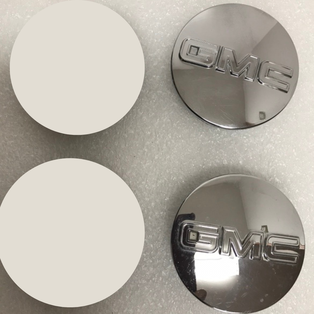 Set of 2 GMC Sierra Yukon Yukon XL Chrome Center Caps 6806c93a