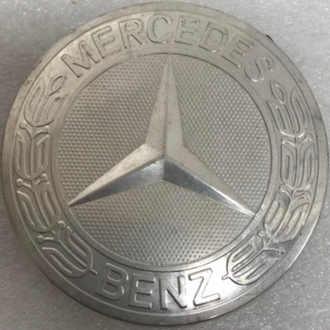 Set of 4 Mercedes 75MM Classic Silver Wheel Center Hub Caps AMG dd8b87a3