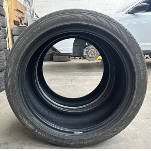 Used 255/40R19 Continental ContiProContact MO 100V - 8949f996 SET OF 2