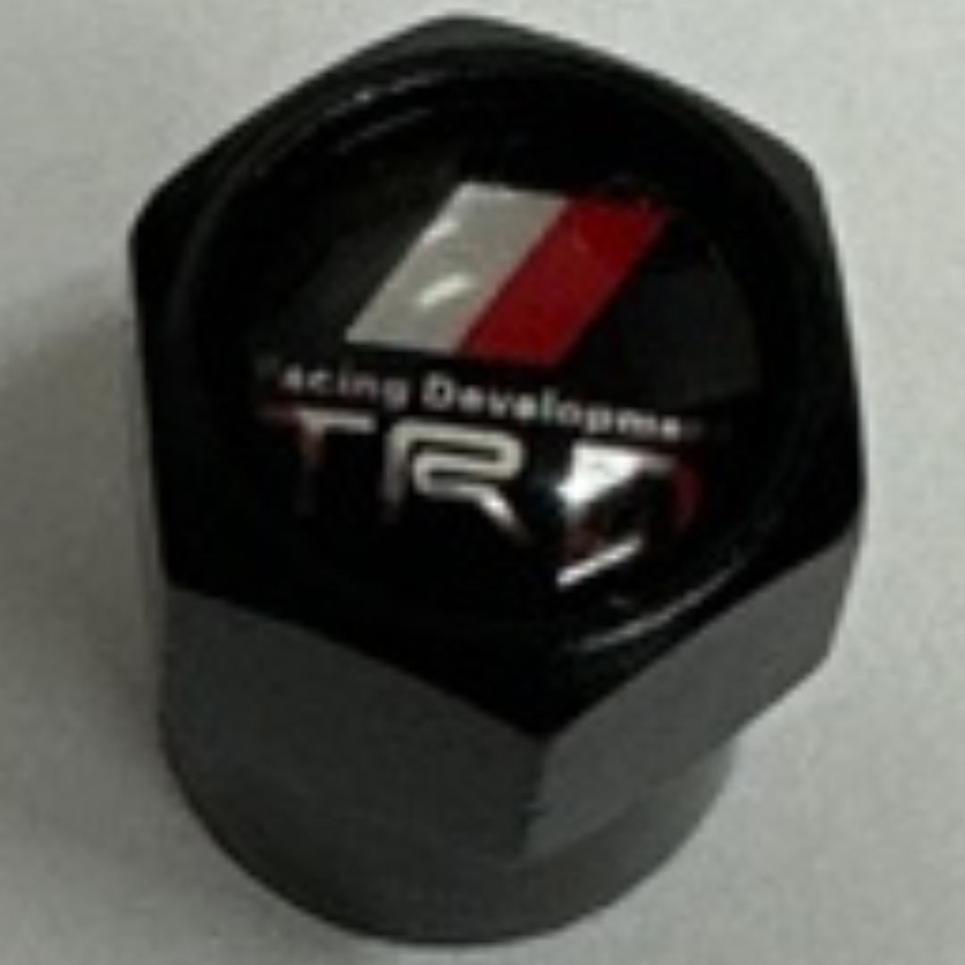 Set of 4 Universal Trd Black Wheel Stem Air Valve Caps 45fe5db6black