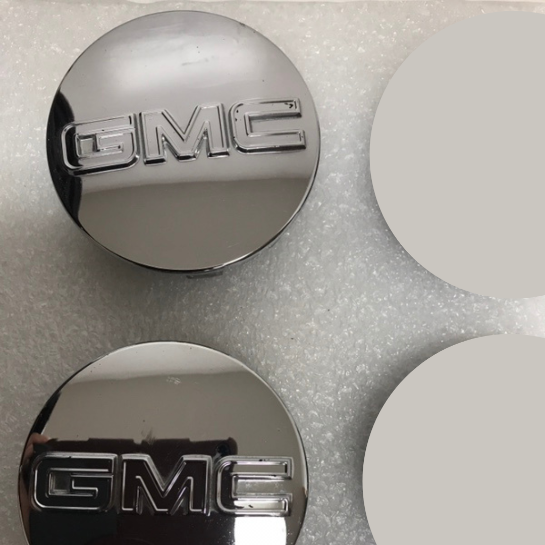 Set of 2 GMC Sierra Yukon Yukon XL Chrome Center Caps 6806c93a