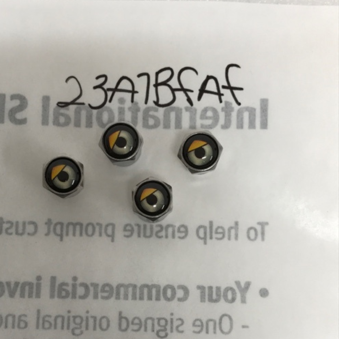 Set of 4 Support Image Wheel Air Stem Valve Caps for Car 23a1bfaf