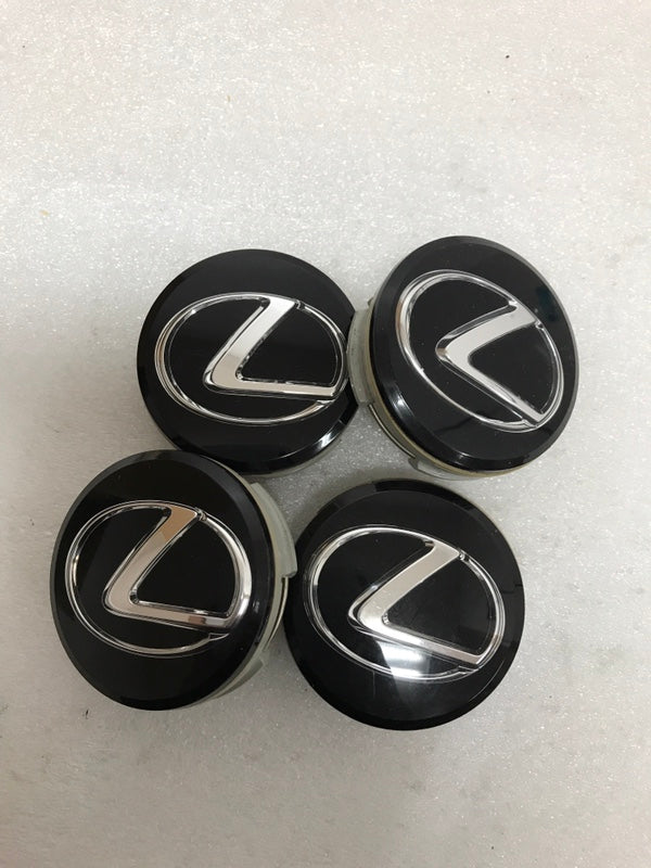 Set of 4 Lexus BLACK 62mm Center Caps 71A104-0010 dad08ab5