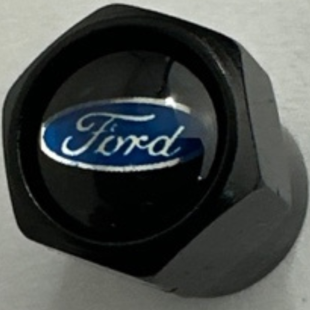 Set of 4 Universal Ford Black Wheel Stem Air Valve Caps 87f3ced9