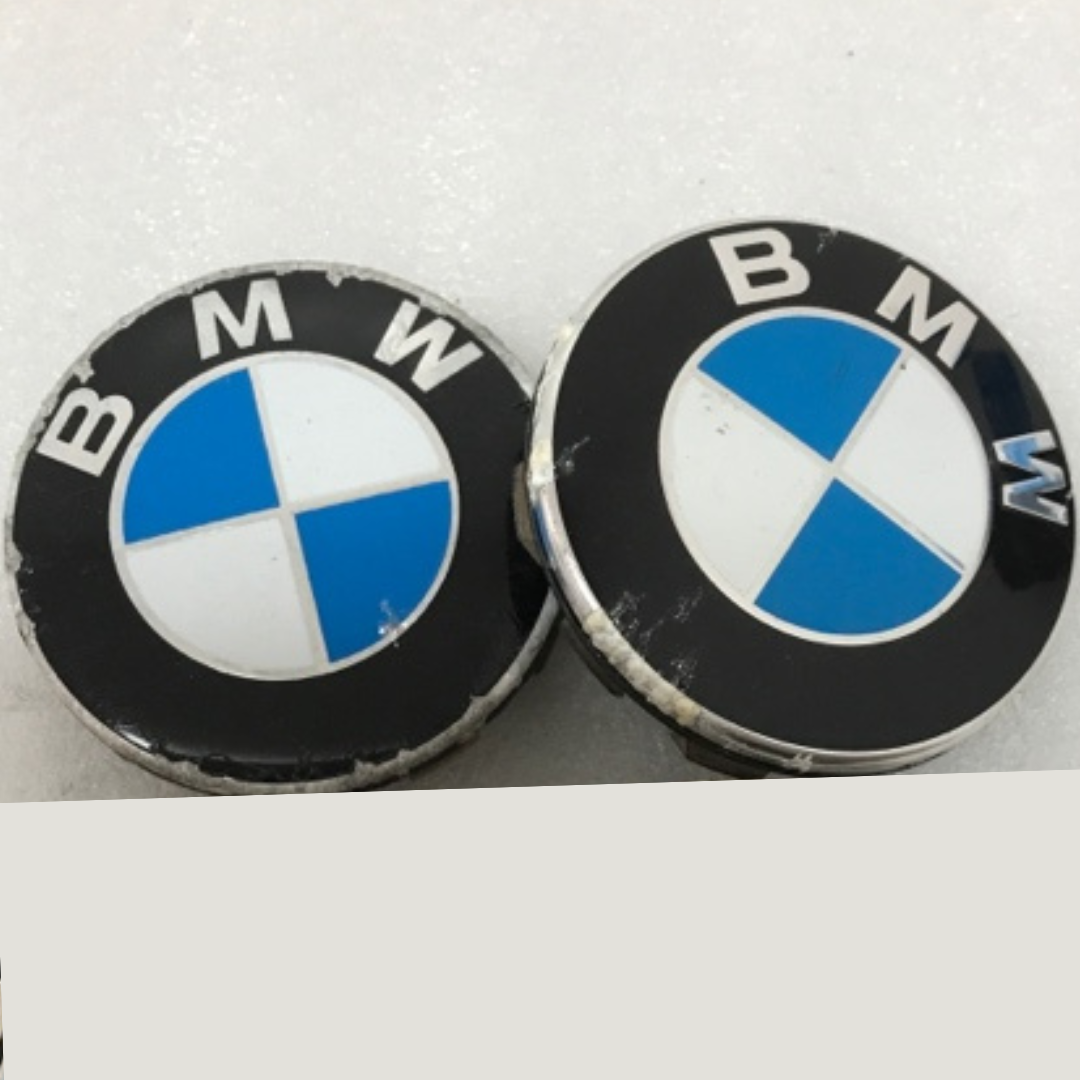 Set of 2 BMW Wheel Center Cap 68mm Genuine 36136783536 2baf8cf8
