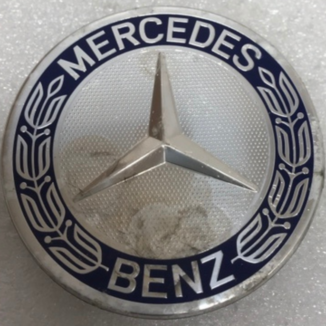 Set of 4 Mercedes Classic Dark Blue Wheel Center Hub Caps AMG Wreath 278a95f