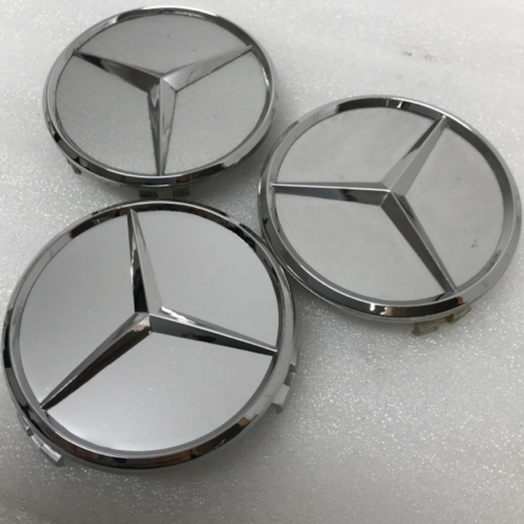 Set of 3 Mercedes-Benz Wheel Hub Center Caps b76fd65b