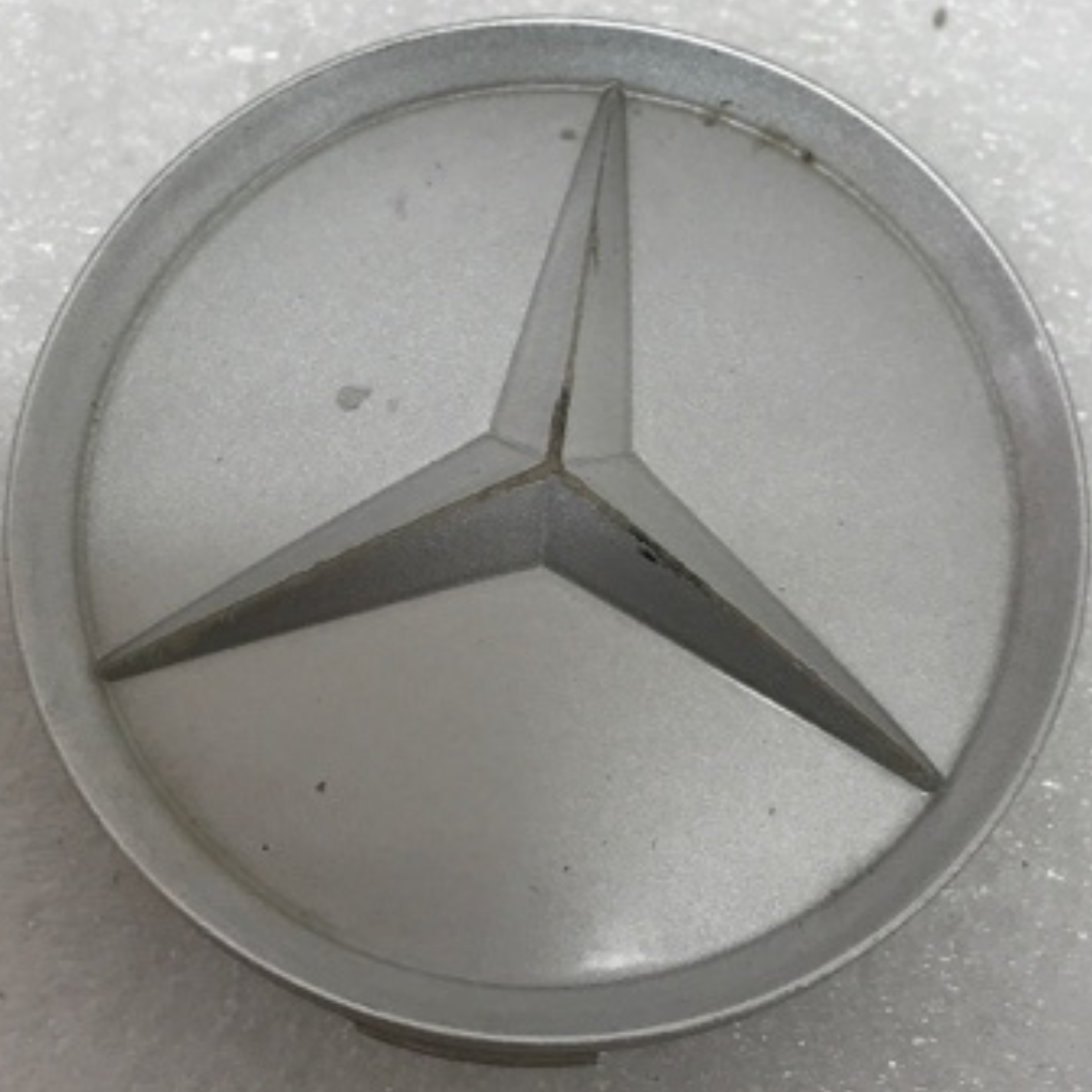 Set of 4 Mercedes-Benz Silver Wheel Center Hub Caps 75mm d14454d2
