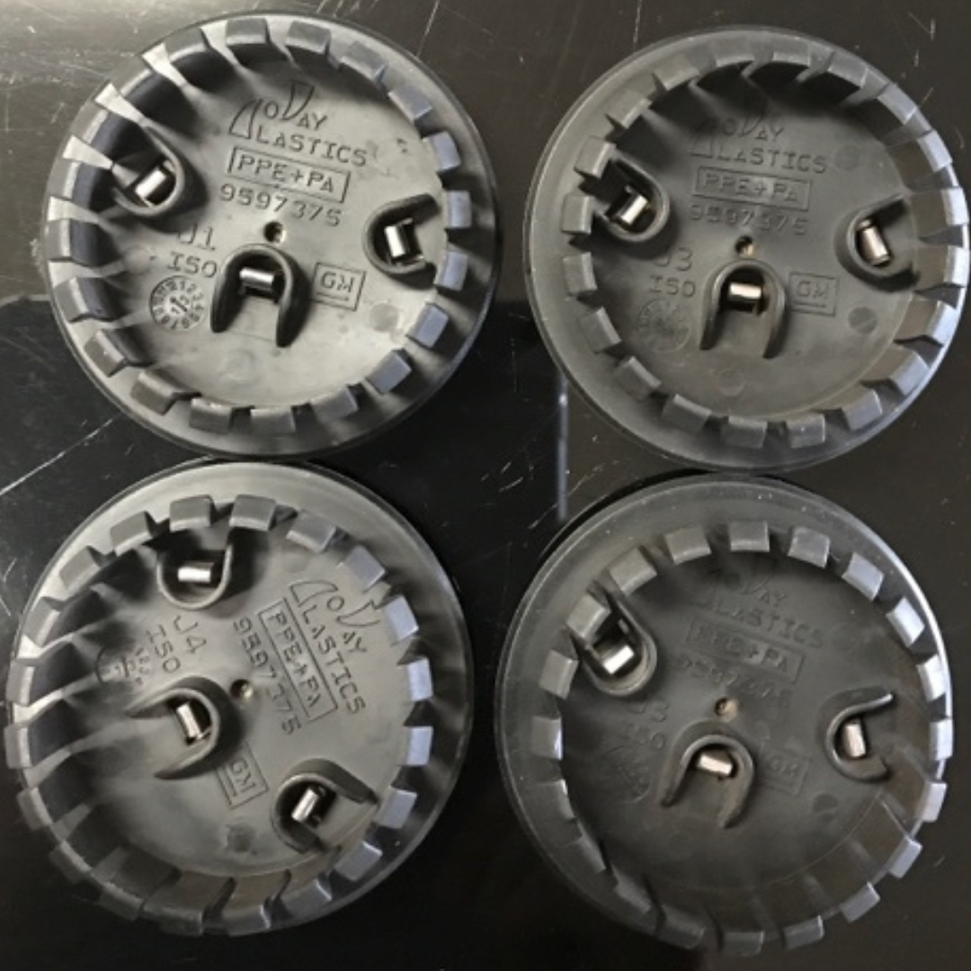 Set of 4 Cadillac Black Wheel Hub Center Cap 9597375 ed92511a