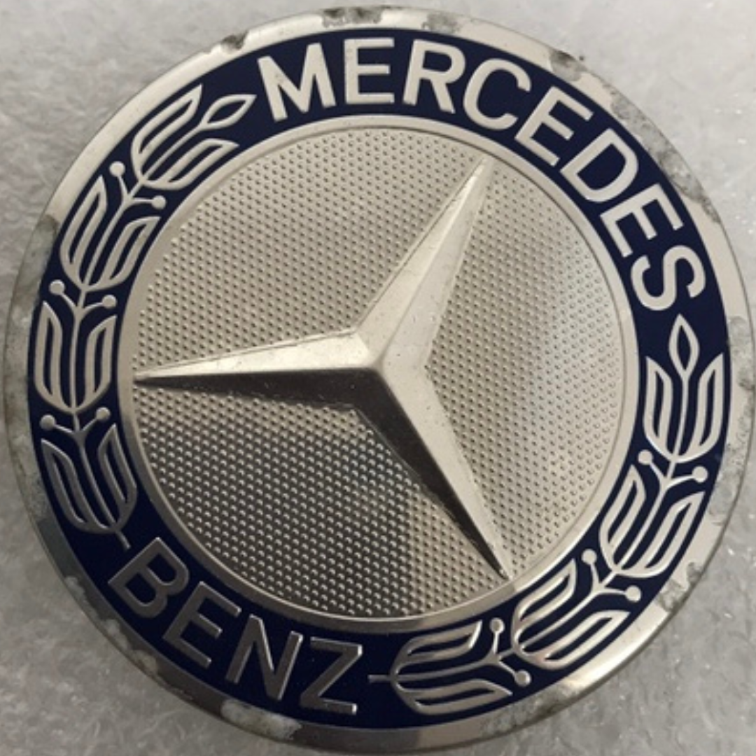 Set of 4 Mercedes 75MM Classic Dark Blue Wheel Center Hub Caps AMG 60d4c4fe