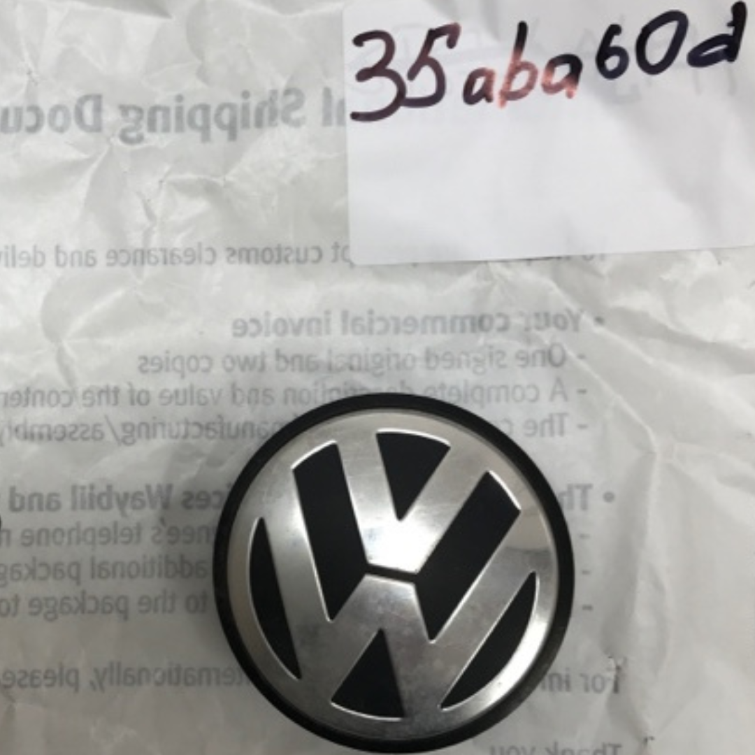 Volkswagen OEM Wheel Center Cap Chrome & Black Golf Jetta Passat 35aba60d