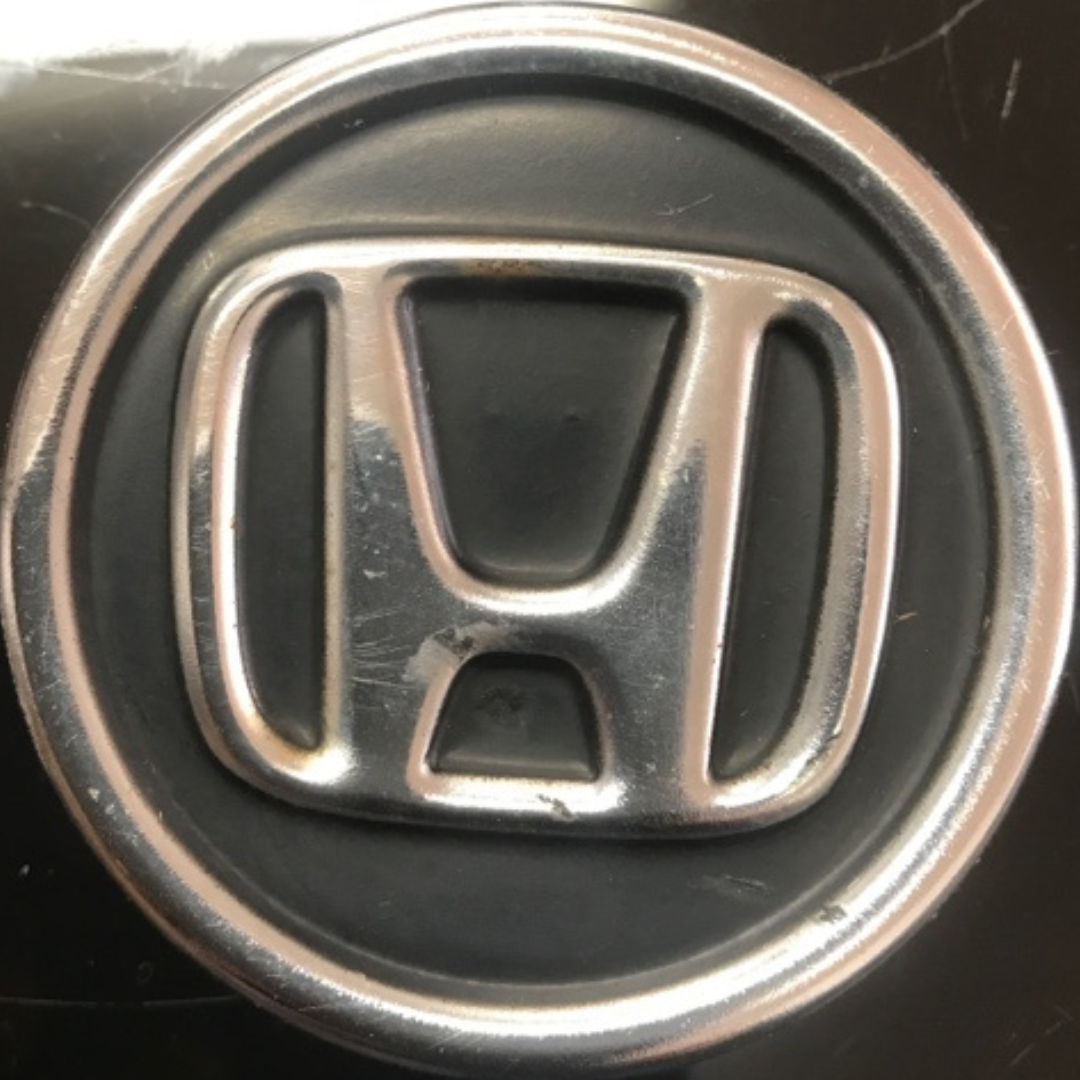 Set of 4 Honda Black Wheel Rim Center Caps Chrome Logo 69mm 1e8da684