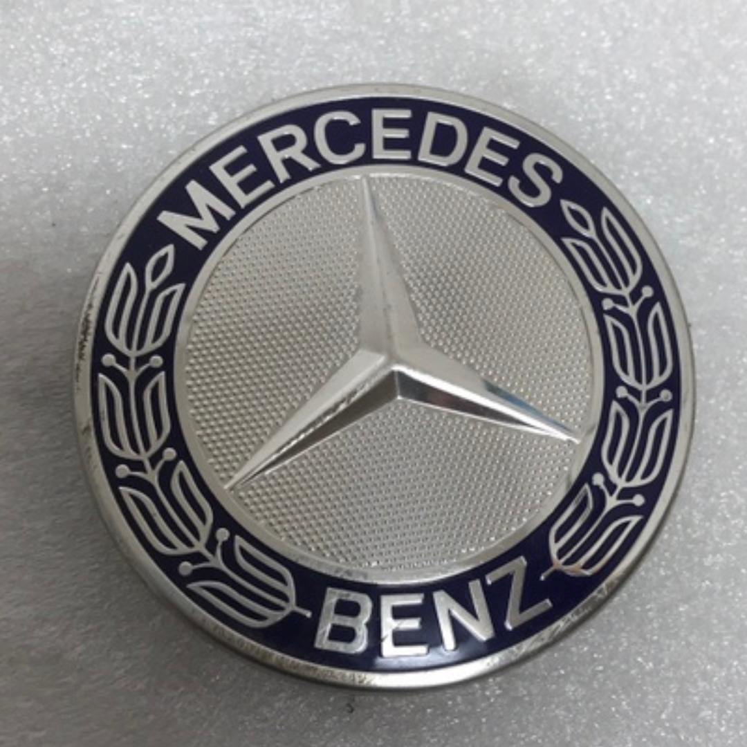 Set of 4 Mercedes-Benz 75MM Classic Dark Blue Wheel Center Caps e2ec234c