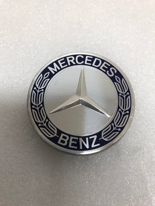 Set of 4 Mercedes 75MM Classic Dark Blue Wheel Center Hub Caps a479f9f8