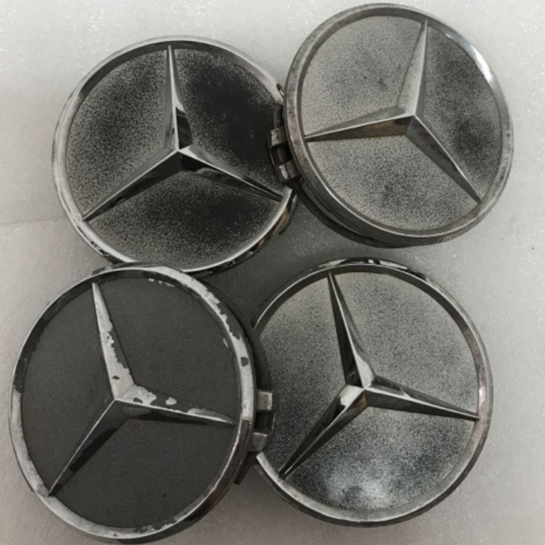 4x for Mercedes-Benz Matte Black Wheel Center Hub Caps 75mm 758deb1e