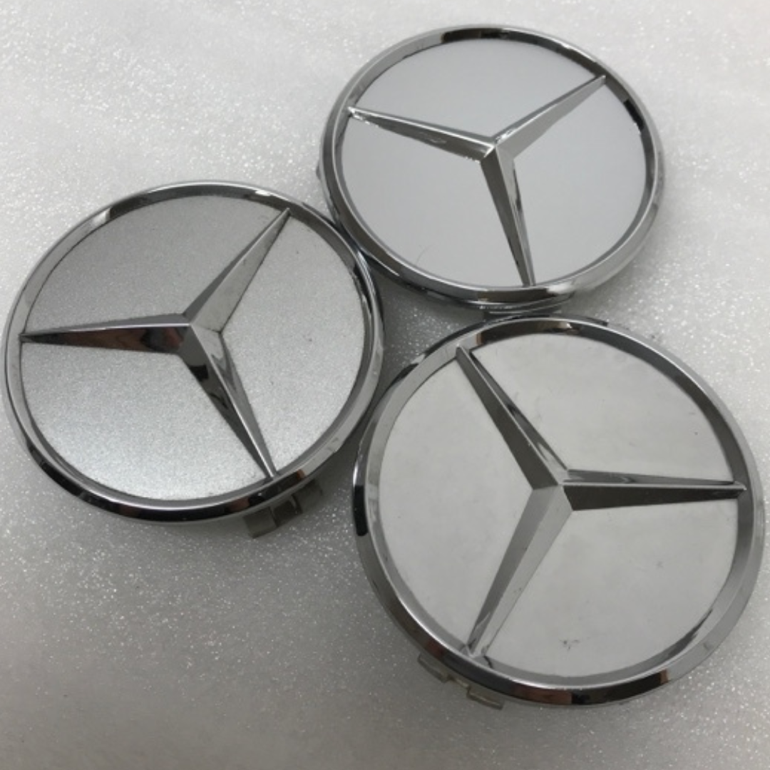 Set of 3 Mercedes-Benz Wheel Hub Center Caps b76fd65b