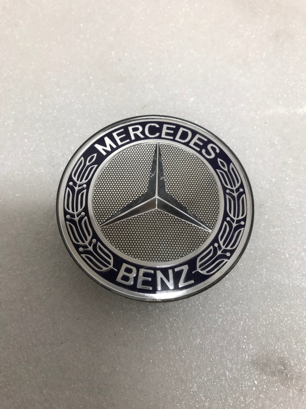 Set of 4 Mercedes-Benz 75MM Classic Dark Blue Wheel Center Hub Caps 96935366