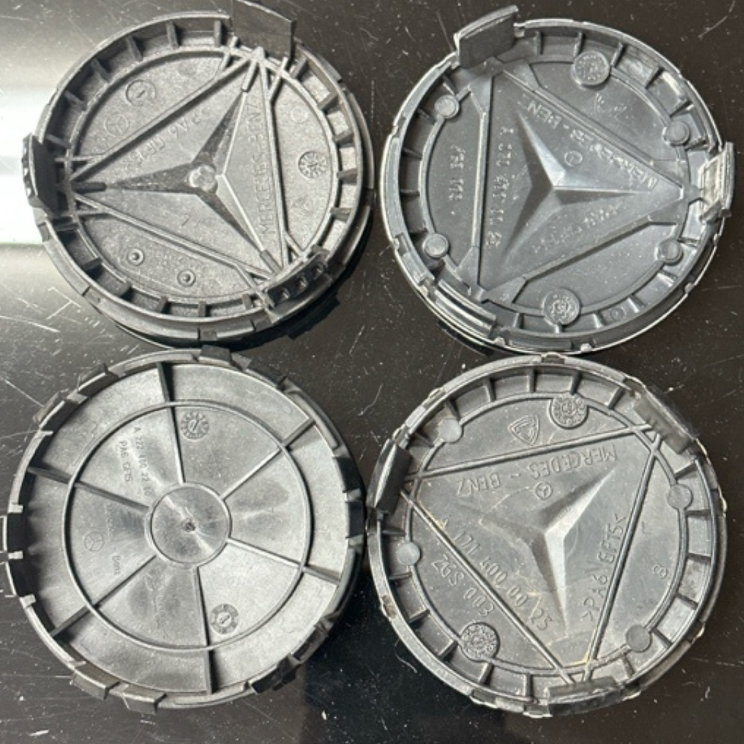 Set of 4 Mercedes-Benz Black Wheel Center Cap 75MM A1714000025 2a1c0ea7