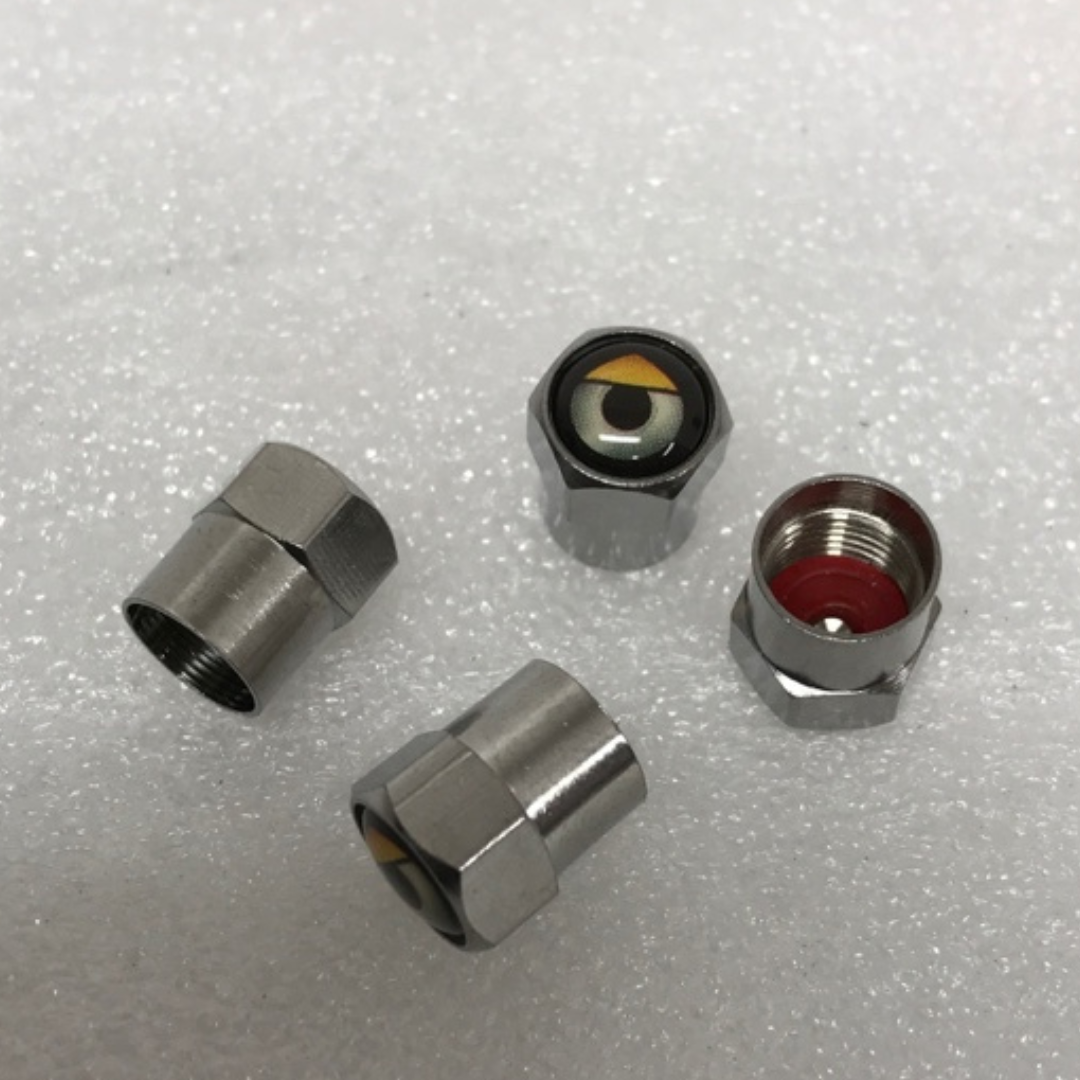 Set of 4 Support Image Wheel Air Stem Valve Caps for Car 23a1bfaf