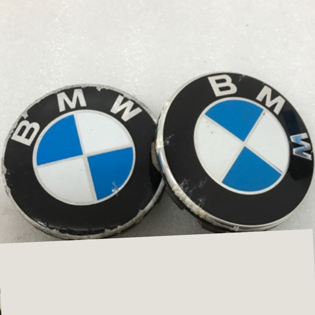 Set of 2 BMW Wheel Center Cap 68mm Genuine 36136783536 2baf8cf8