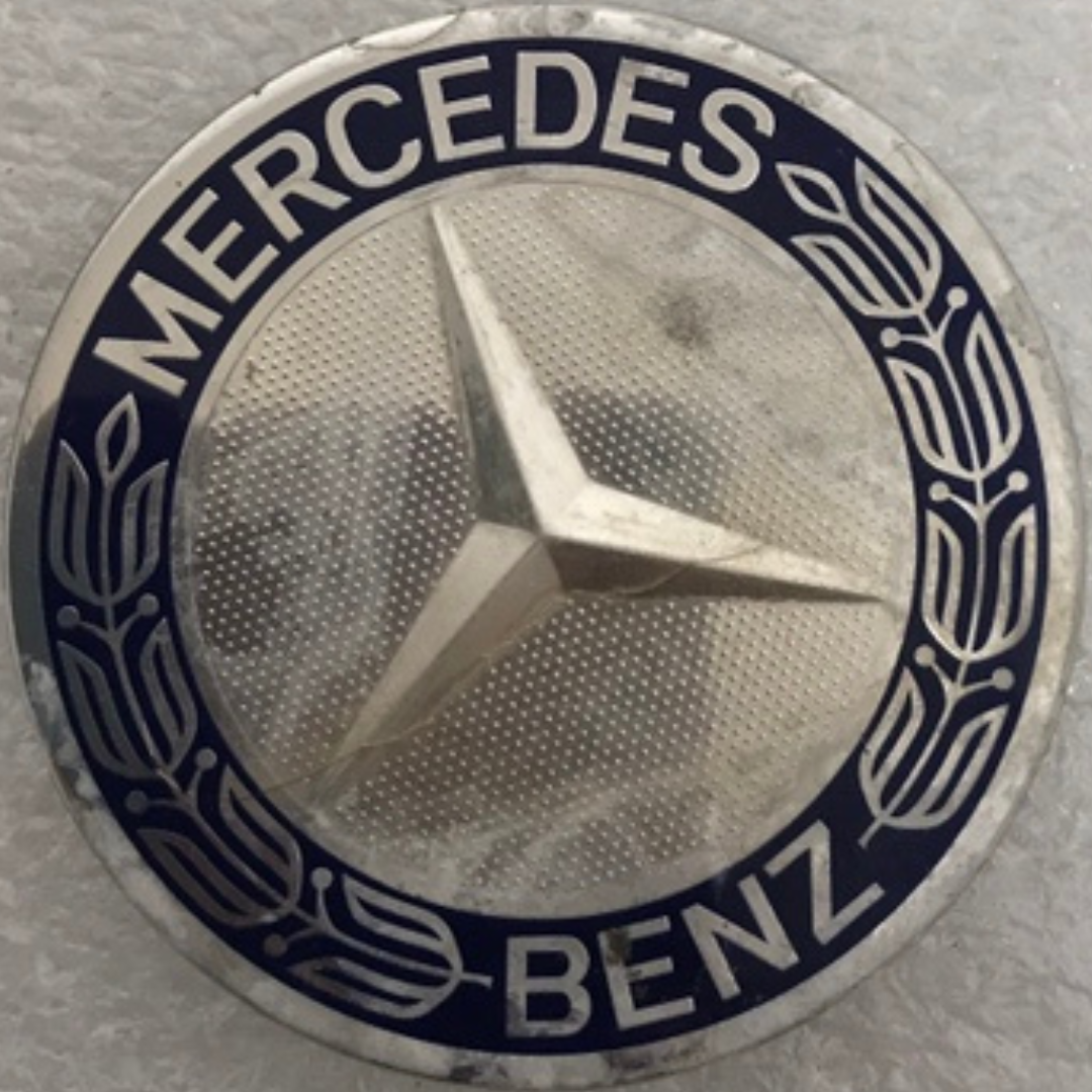 Set of 4 Mercedes 75MM Classic Dark Blue Wheel Center Hub Caps AMG 1760355b
