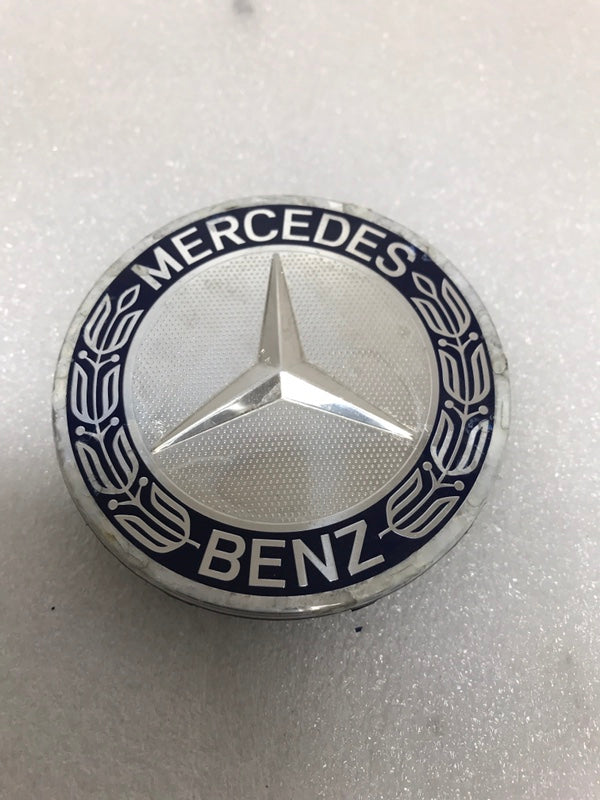 Set of 4 Mercedes 75MM Classic Dark Blue Wheel Center Hub Caps df57ccf3