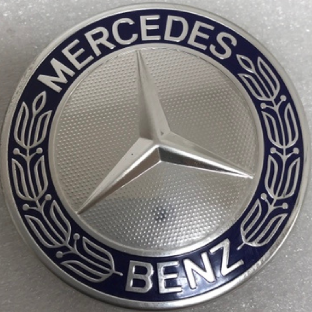 Set of 4 Mercedes 75MM Classic Dark Blue Wheel Center Hub Caps c205a572