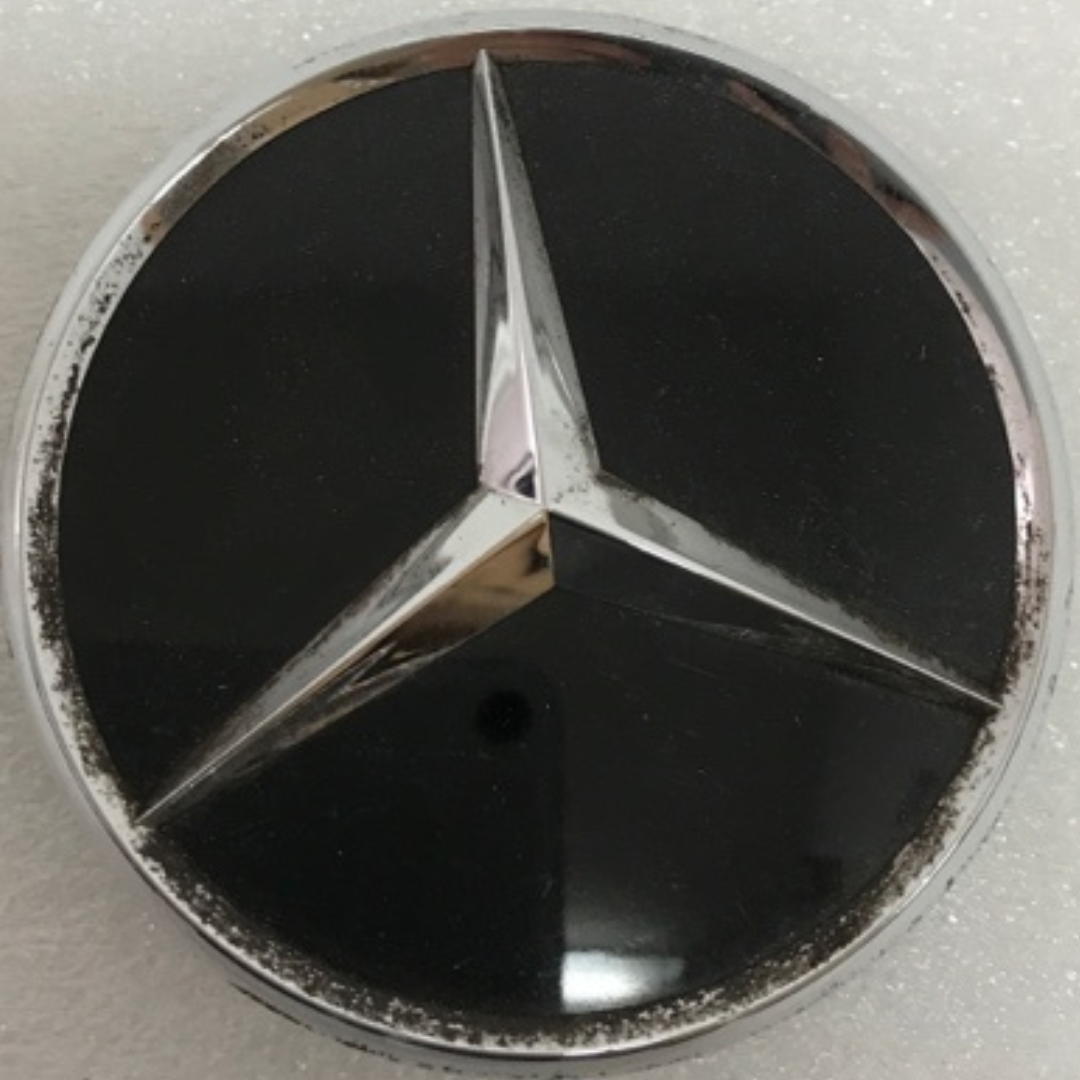 Set of 4 Mercedes-Benz Matte Black Wheel Center Hub Caps 75mm 040a7d0b