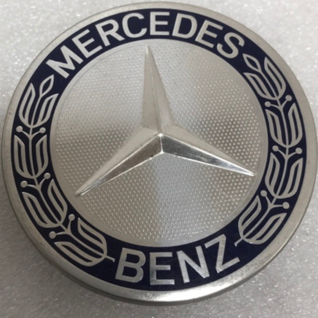 4PC Mercedes 75MM Classic Dark Blue Wheel Center Hub Caps AMG Wreath bb7a31a9