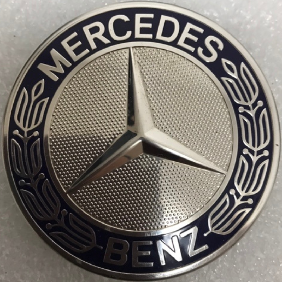 Set of 4 Mercedes 75MM Classic Dark Blue Wheel Center Hub Caps AMG d310b681