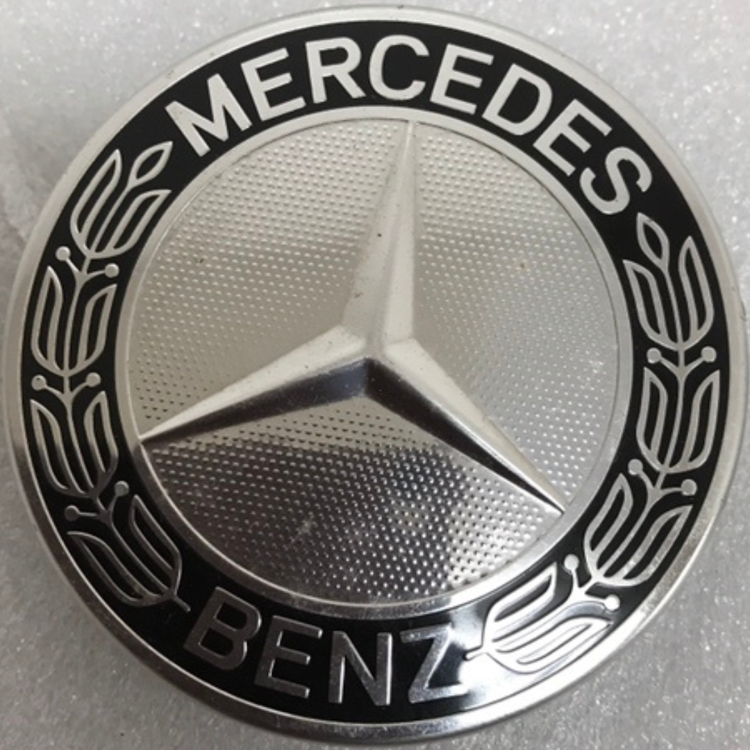 Set of 4 Mercedes 75MM Classic Dark Blue Wheel Center Hub Caps 2200de19