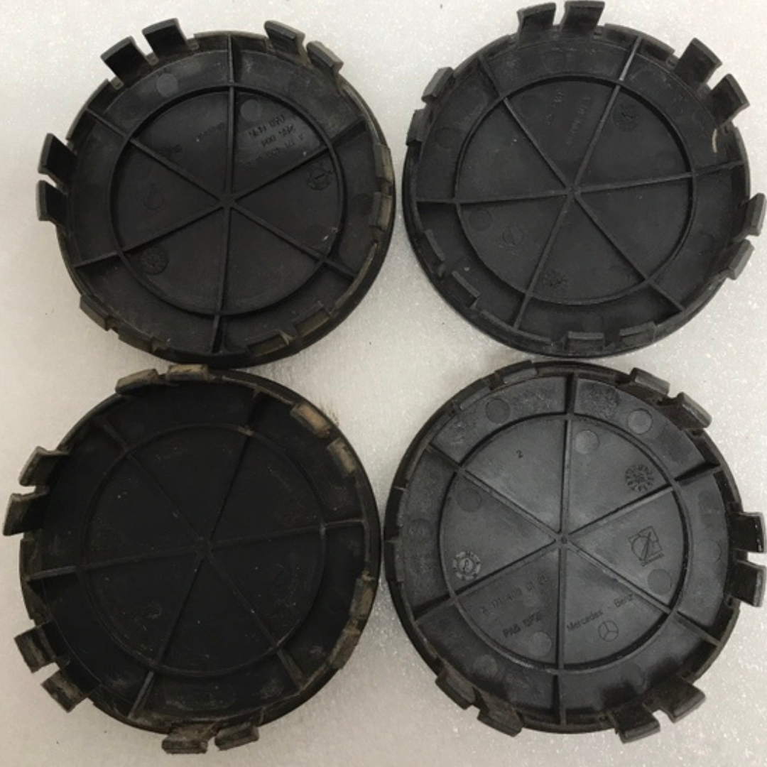 Set of 4 Mercedes 75MM Classic Dark Blue Wheel Center Hub Caps AMG 590fb8dc