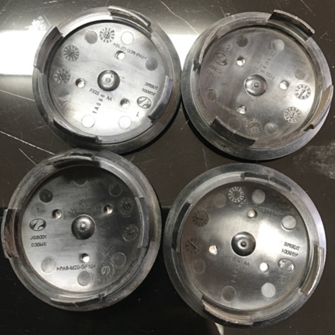 Set of 4 Jaguar Center Cap AW9M-1A096-AA Red Logo 86d2a4af