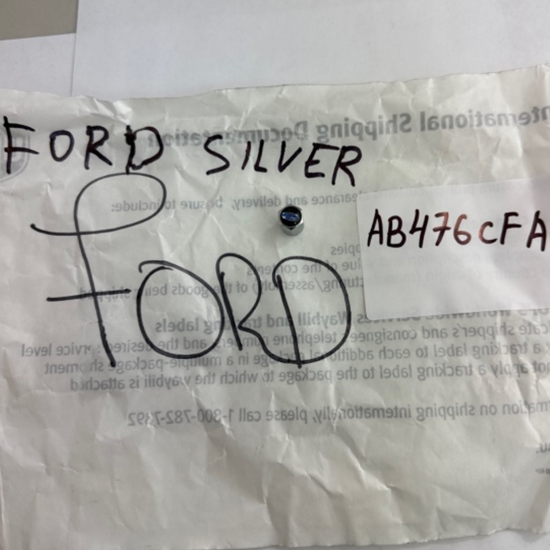 Set of 4 Universal Ford Silver Wheel Stem Air Valve Caps ab476cfa