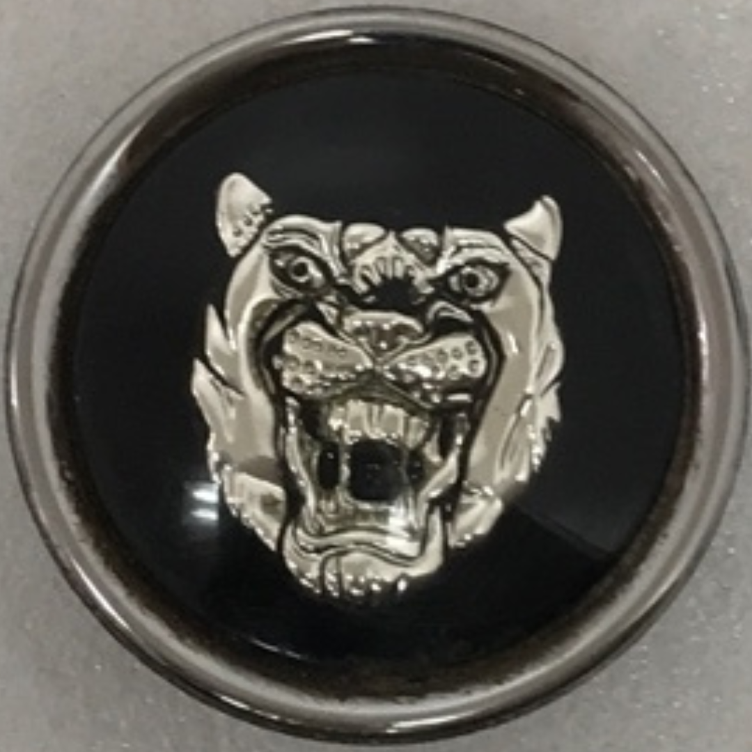 Set of 3 Jaguar Black Wheel Emblem Center Hub Cap MXD6249CA a13840f2
