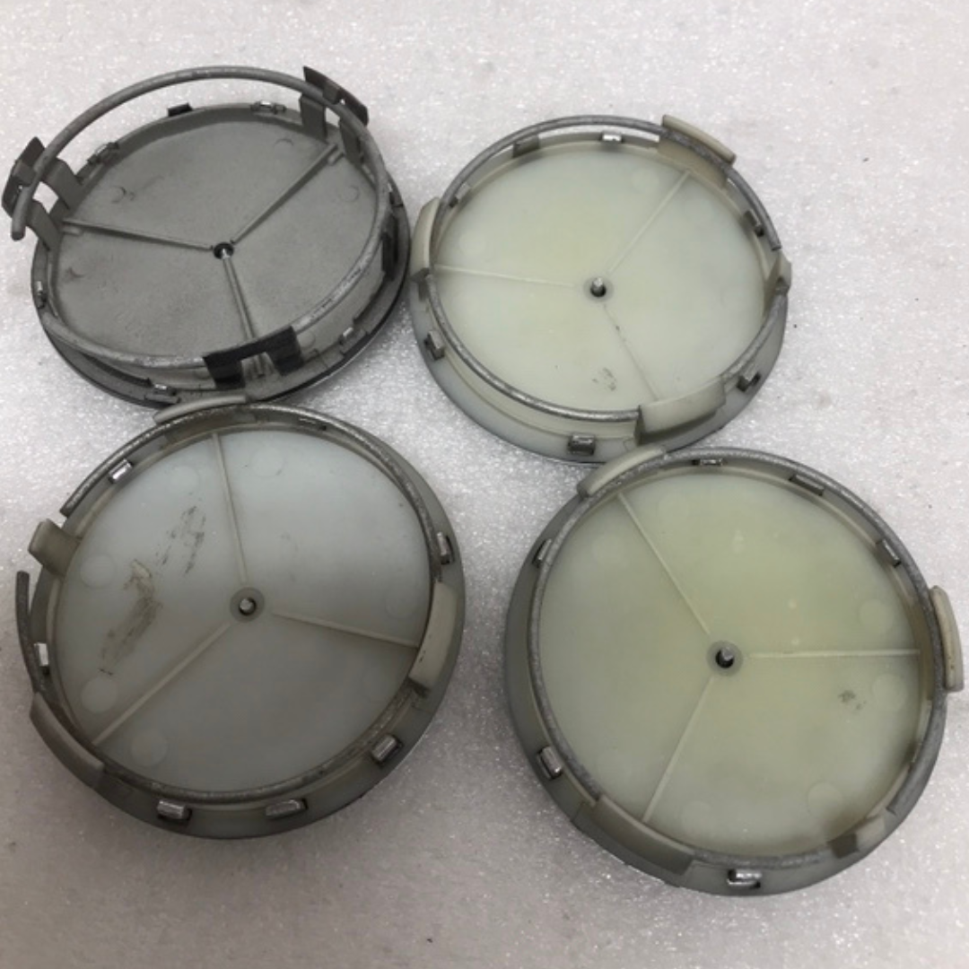 Set of 4 Mercedes-Benz Gray Wheel Center Hub Caps dd4e1257