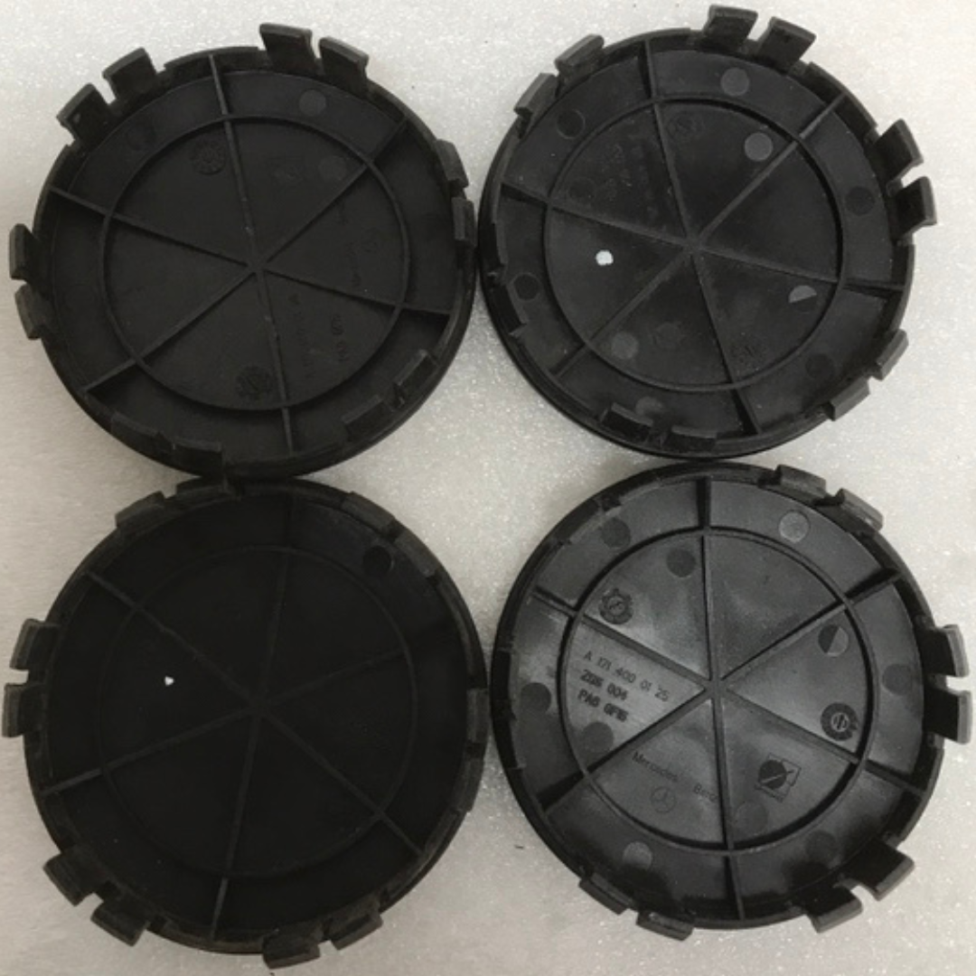 Set of 4 Mercedes 75MM Classic Dark Blue Wheel Center Hub Caps 49095588