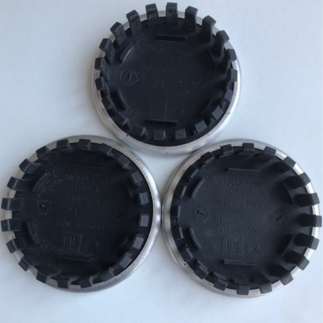 SET OF 3 BUICK REGAL 2011-2015 CENTER CAPS 9595010 66.5mm 0a90dff9