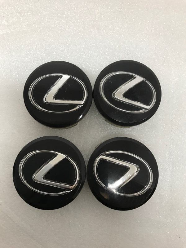 Set of 4 Lexus BLACK 62mm Center Caps 71A104-0010 14e2543b