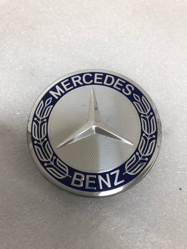 Set of 4 Mercedes 75MM Classic Dark Blue Wheel Center Hub Caps a6981ca9