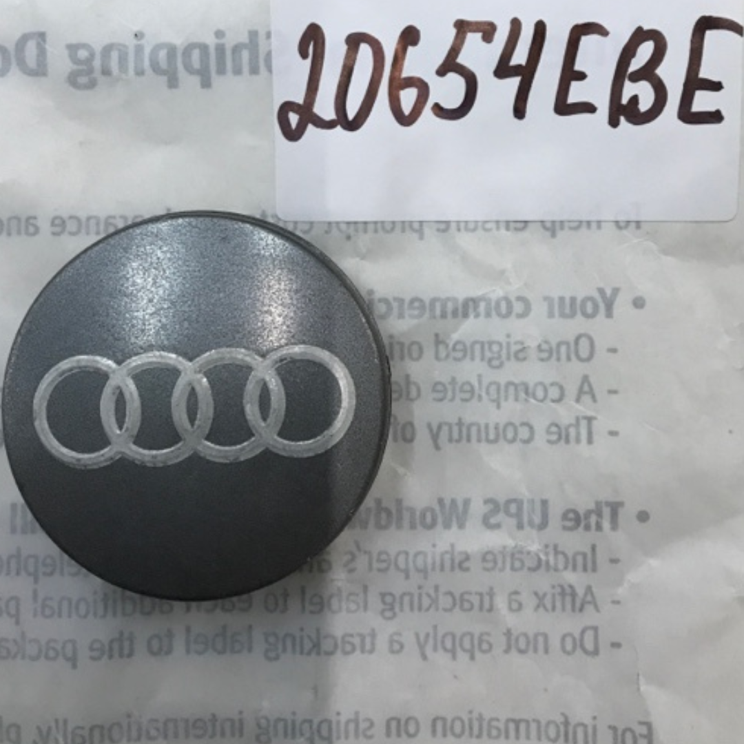 Audi Gray Wheel Rim Center Hub Caps 20654ebe